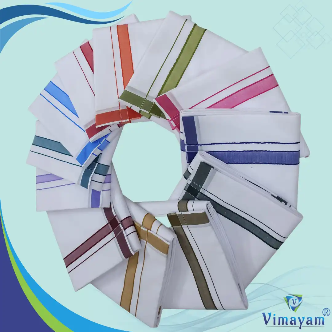 PLAIN BORDER DHOTIES – WHITE DHOTIES | Vimayam Dhoties